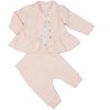 M14268: Baby Girls Waffle Fabric 3 Piece Outfit (0-6 Months)